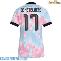 Camisa de time de futebol Bélgica Charles De Ketelaere #17 Replicas 2º Equipamento Feminina Mundo 2026 Manga Curta